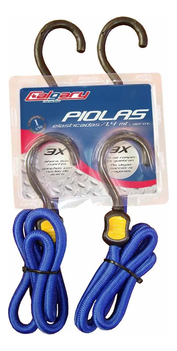Eslingas 2 Piolas Elasticada De 1.4 Mts Calagary Abgt0056
