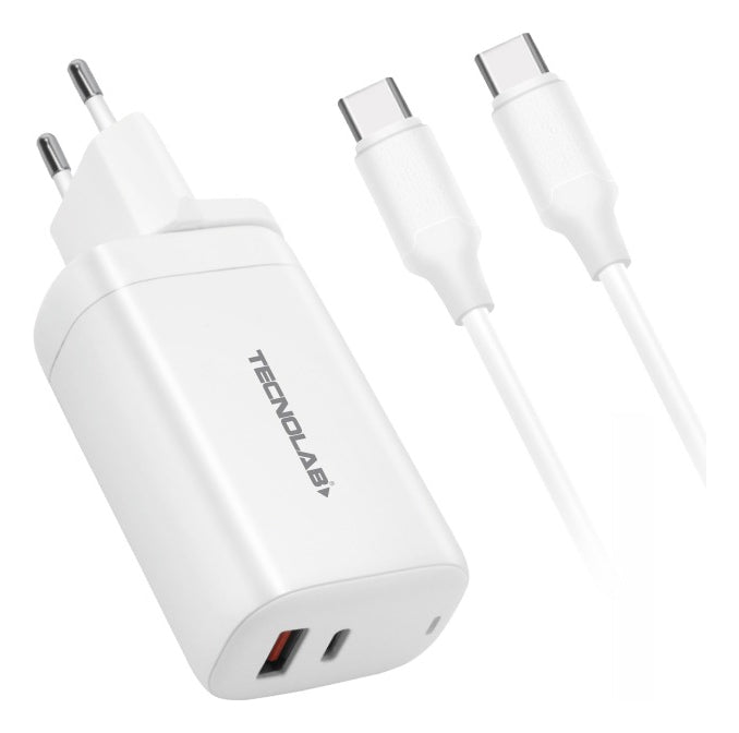 Cargador Qc3.0 Pd C/cable Usb-c A Tipo-c 20w Tecnolab Tl468