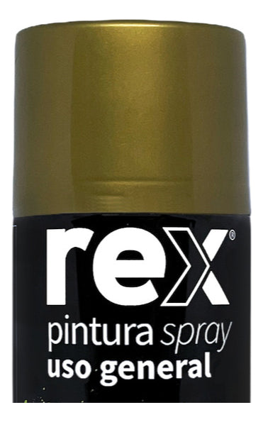 Pintura Aerosol Spray Uso General Secado Rápido Rex Color Dorado