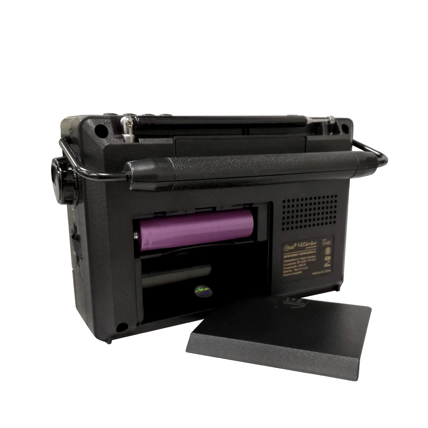 Radio Retro Mlab Viterbo 9145 Bluetooth Usb Fm Negro