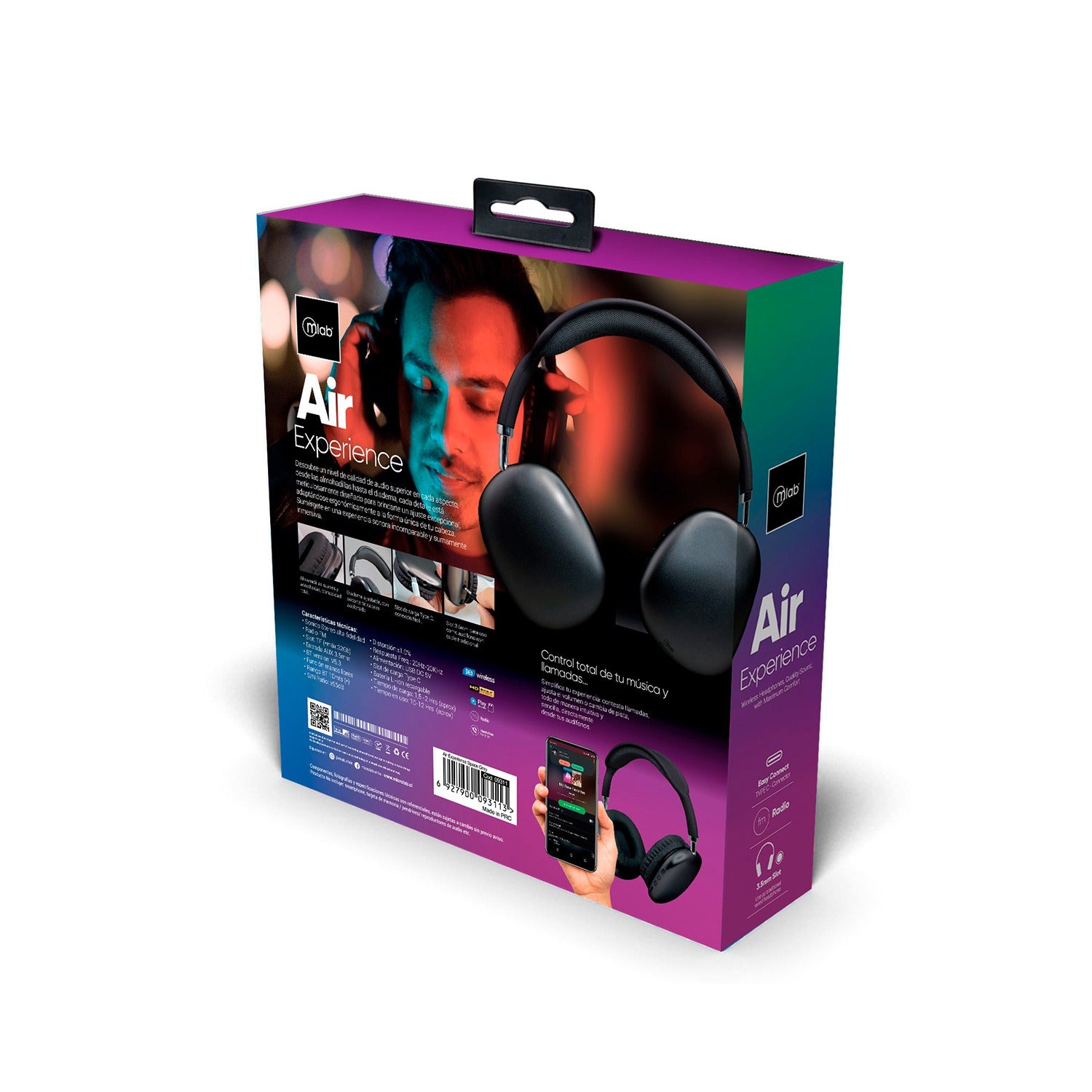 AUDÍFONOS BLUETOOTH AIR EXPERIENCE SILVER