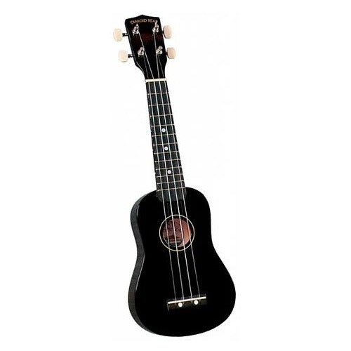Ukelele Soprano Serie Rainbow Negro Diamond Head Du100