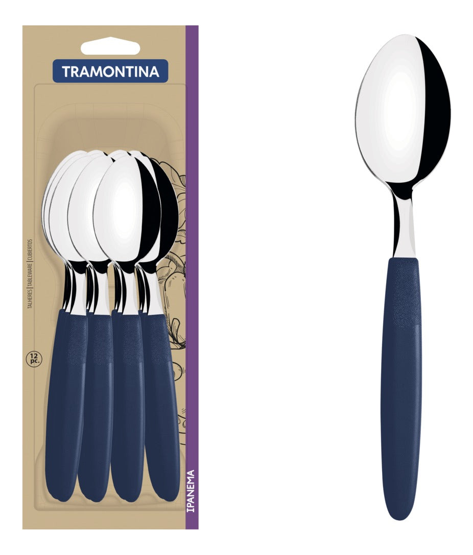 Juego D/cucharas D/mesa 12 Ipanema Azul Tramontina 23363-910