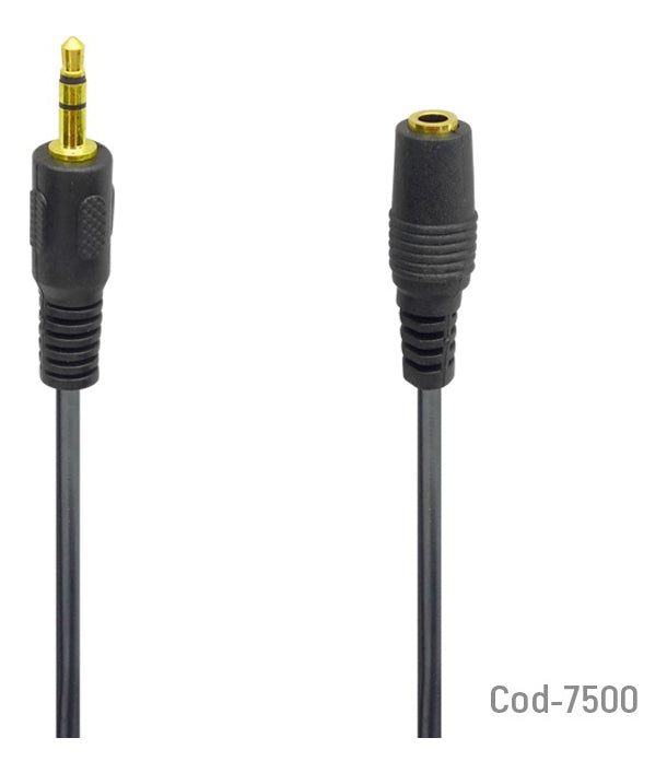 Cable ExtenSíon De Audífonos Universal 5 Mts Hembra 3.5 7500