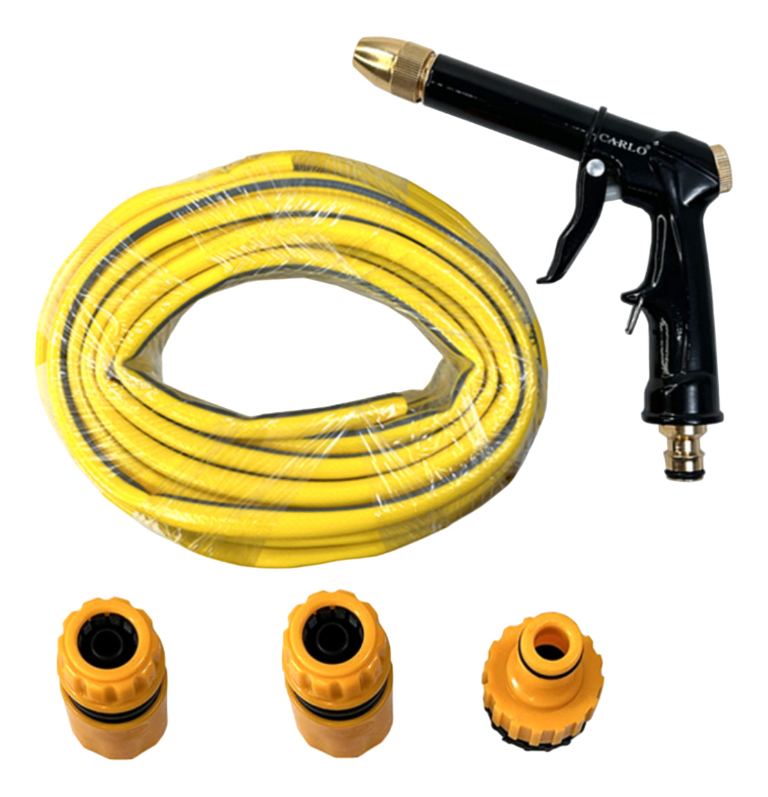 Kit Manguera Jardin 1/2 15m Pistola Boq Cobre Carlo 6002237