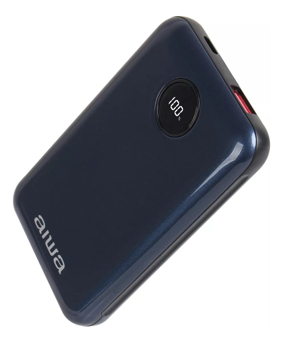 Cargador Power Bank Usb/usb-c 10.000 Mah Azul Aiwa Paw-300