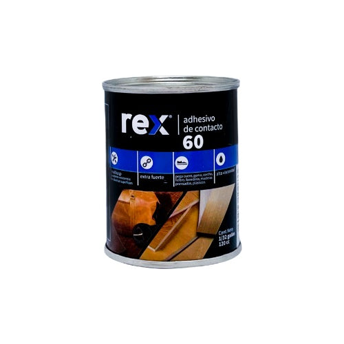 AdheSívo De Contacto 60 Tarro 120cc 1/32gx48 Rex 30288