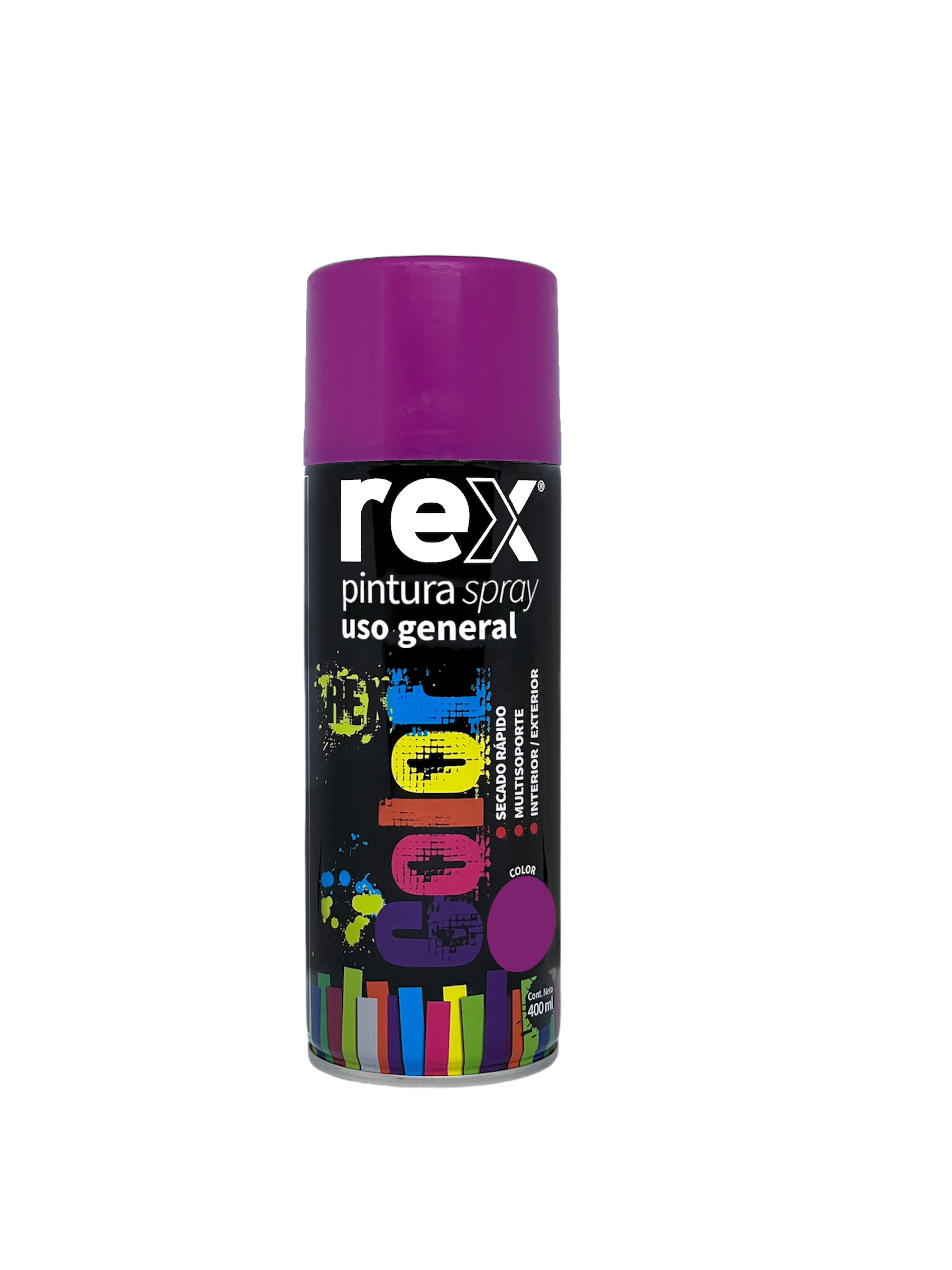 Pintura Spray General Color Violeta 400 Ml Rex 60223