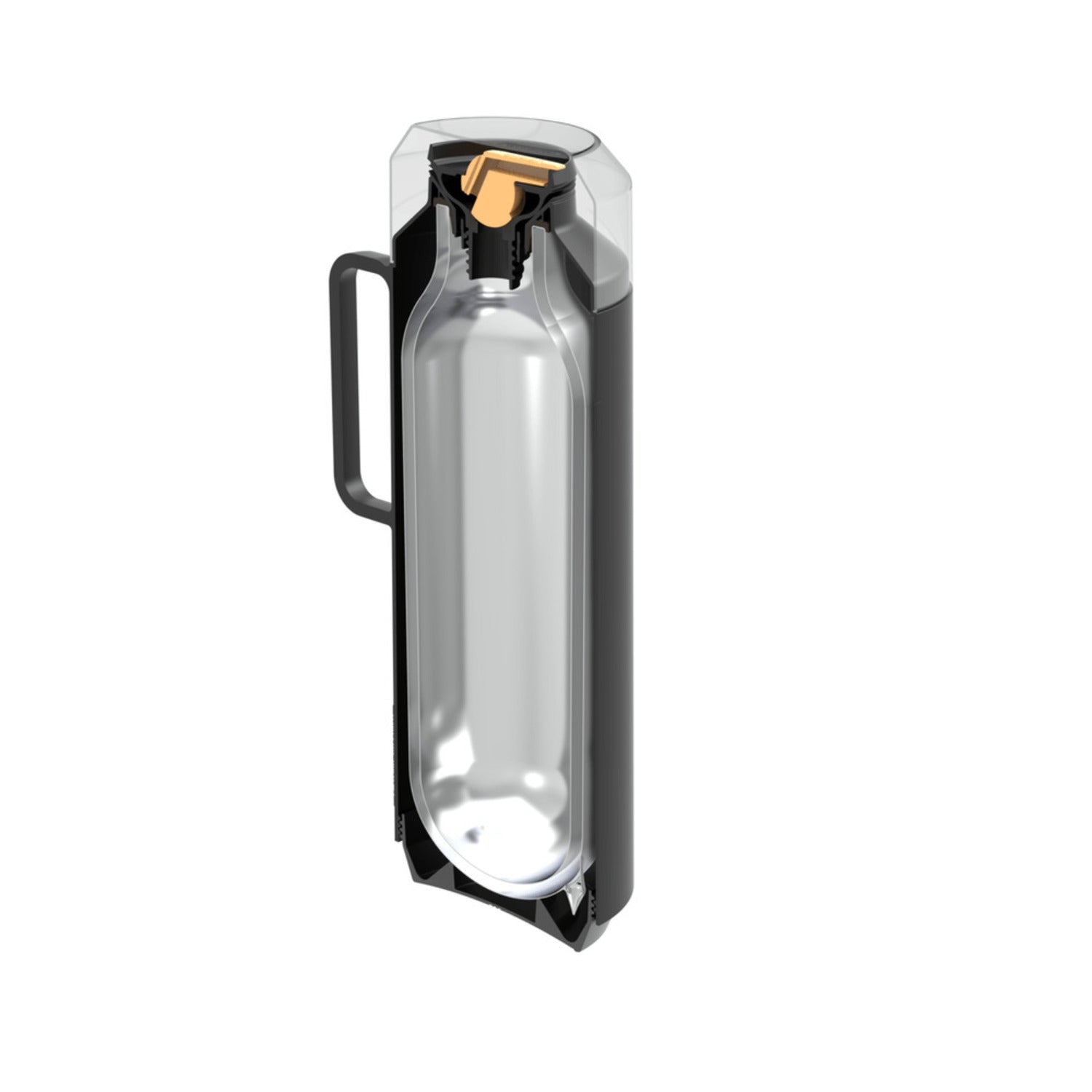 Termo 1l Exata Plástico Ampolla Vidrio Negr Tramontina 61637