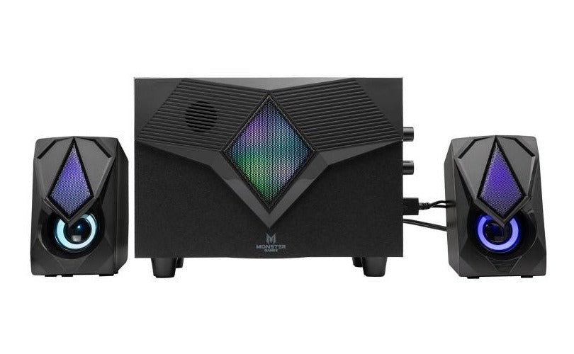 Subwoofer Monster Games Burst 2.1 Usb Jack 3.5mm / Sw557