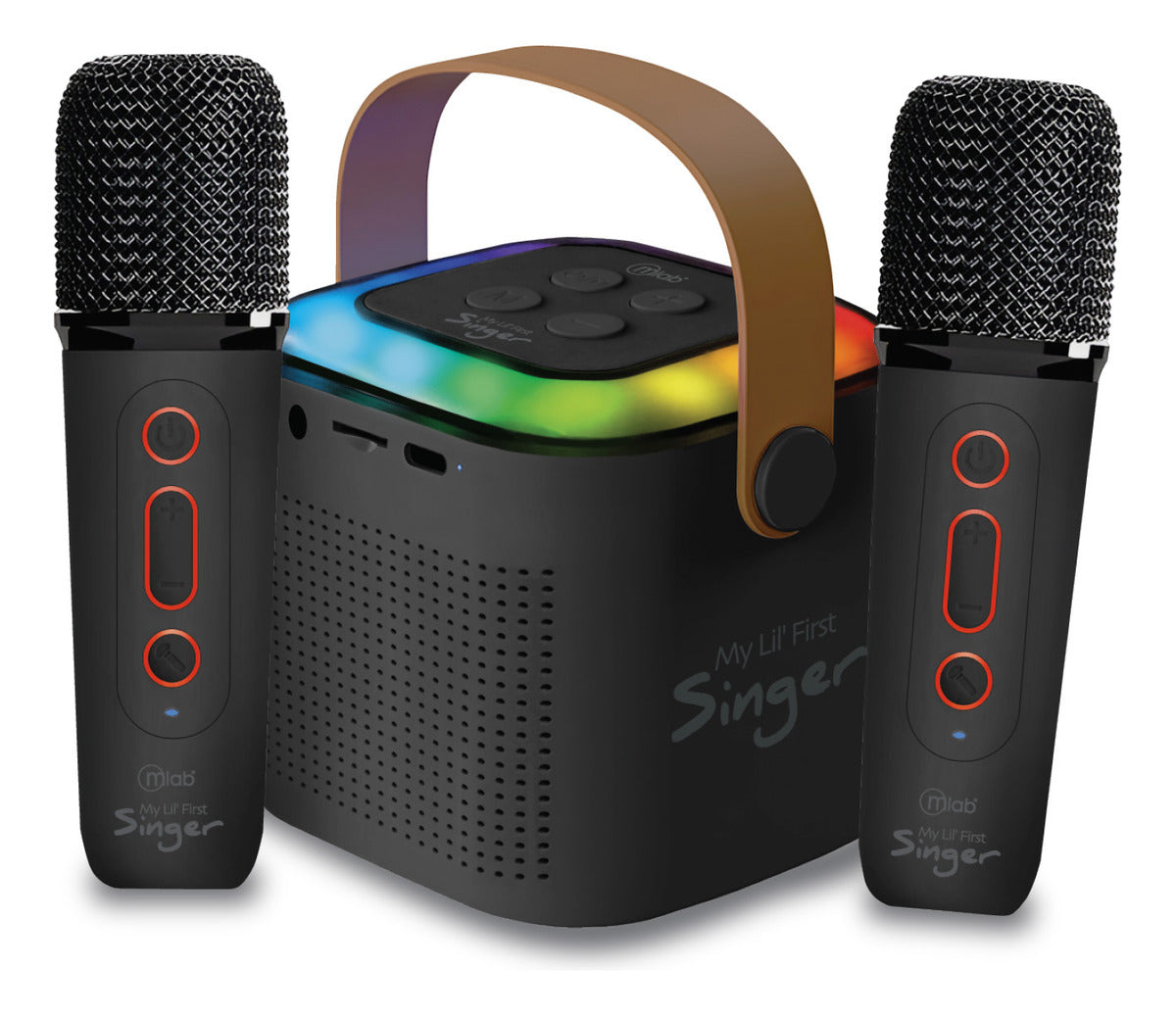 Parlante My Lil First Sínger Luz Rgb 2 Mic Inalam Mlab 09393