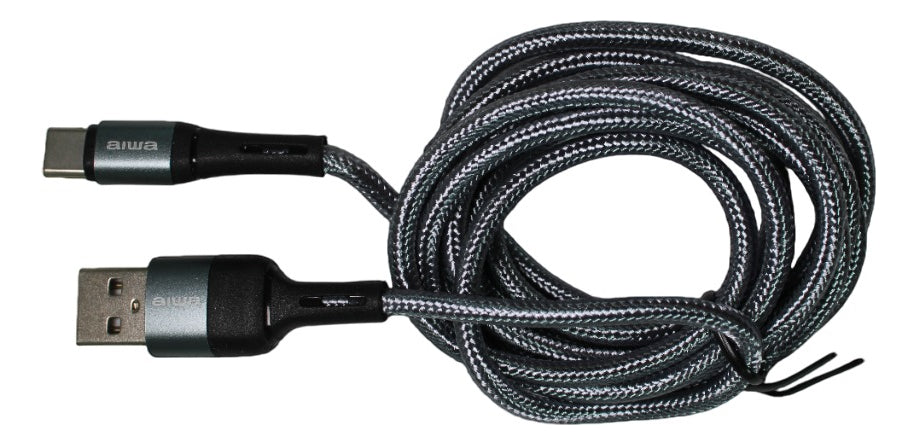 Cable Usb A Type C 1.8 Mts 3amp Aiwa Aw-csac6g
