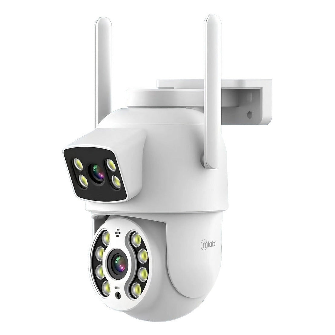 Cámara Ip Head 2viSíon Dual Doble Lente 1080p Mlab 09419