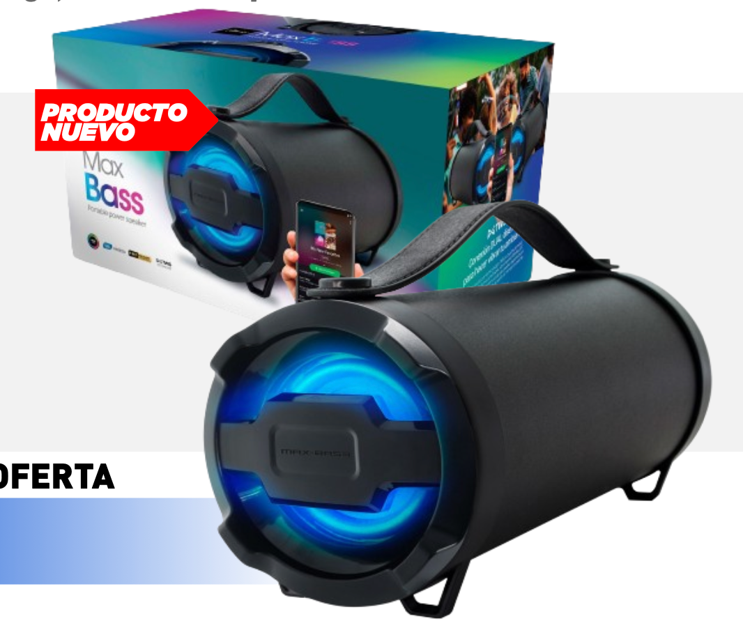 PARLANTE BAZOOKA MAXBASS POWER SPEAKER ID 08531