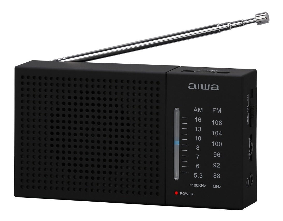 Radio Portátil Aiwa Am-fm Análogo Conector 3.5 Mm Awfml2