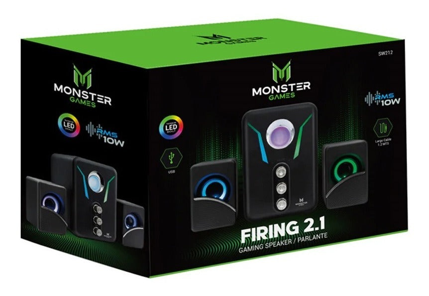Subwoofer Gamer Monster Firing 2.1