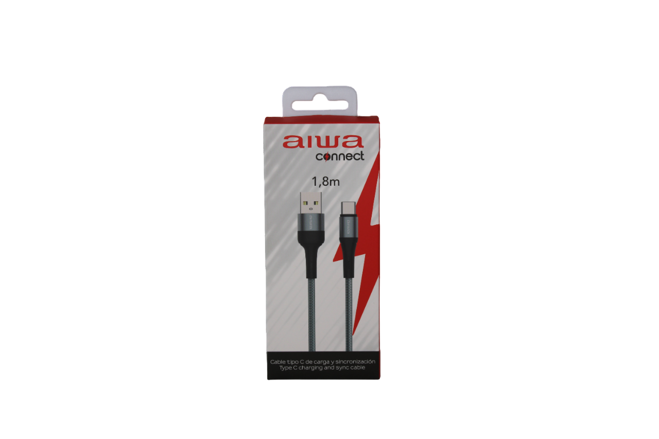 Cable Usb A Type C 1.8 Mts 3amp Aiwa Aw-csac6g