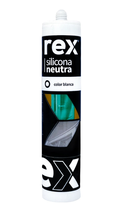 Sílicona Neutra Blanca Cartucho 300ml Rex 30412