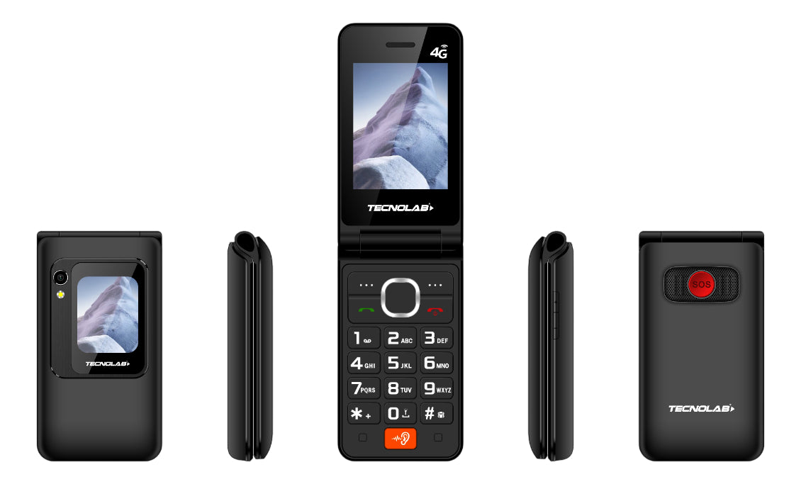 Telefono Senior 4g 2.8/1.77 Símdual Tipo-c Tecnolab Tl705bk
