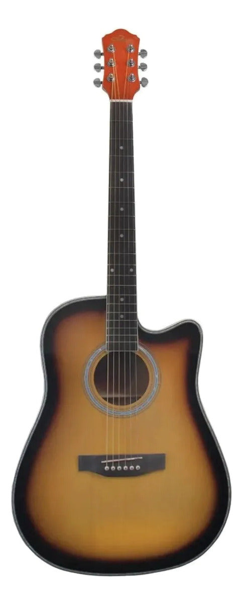 Guitarra Acústica La Sevillana 8464 Para Diestros Sunburst