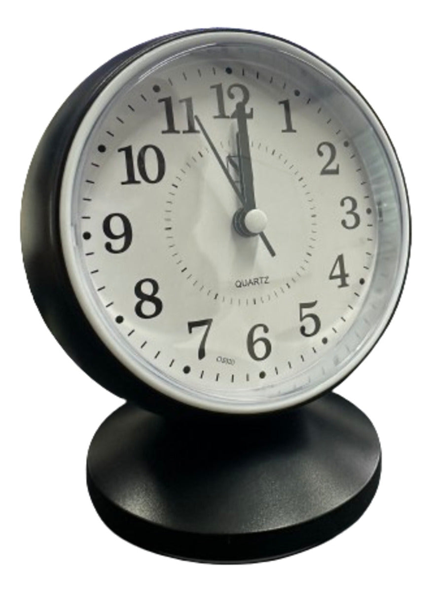 Reloj Despertador CláSíco Redondo Negro Irm-12553