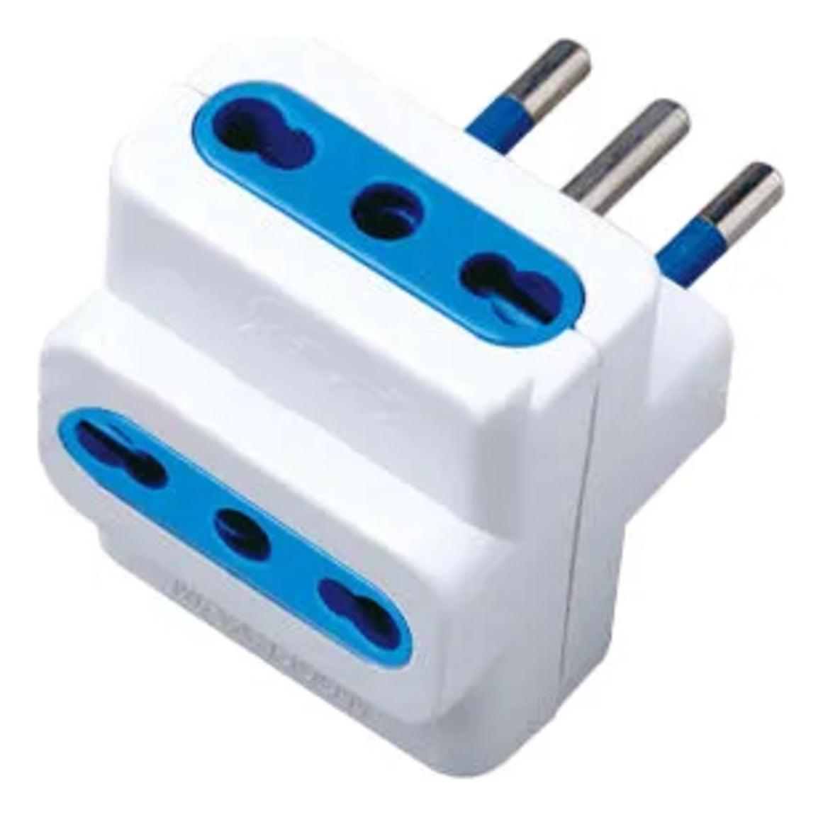 Triple Enchufe Bipaso 10/16 2500w Protector Macrotel Me-1113