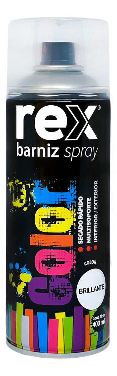 Pintura Spray Barniz Caoba 400ml Rex 60050