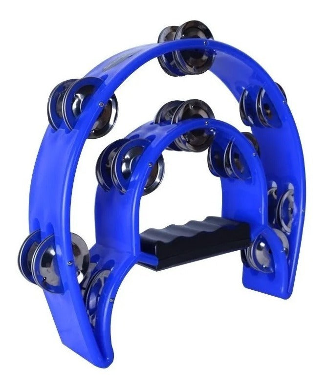 Pandero Media Luna (1/2) Doble Hoja Azul Scorpion Str-44k/bl