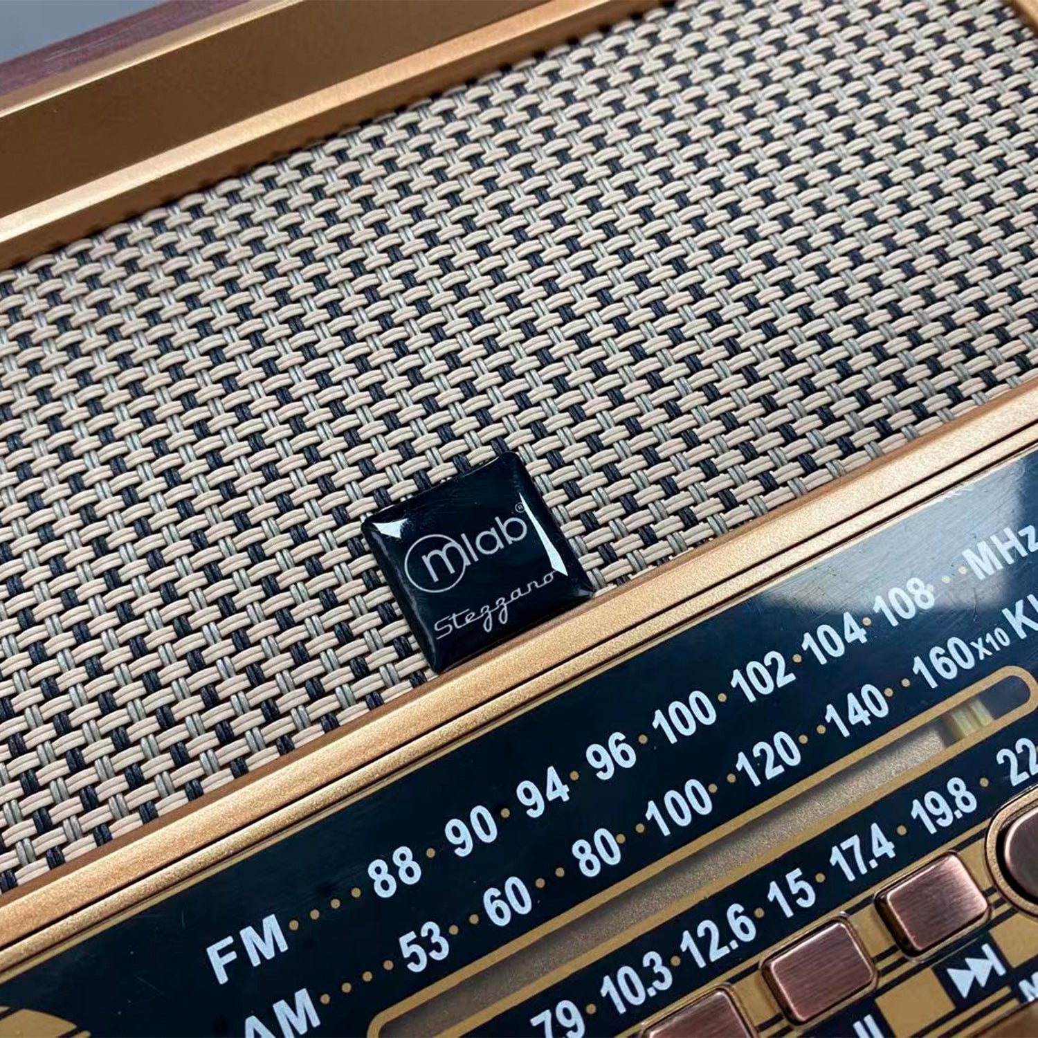 Radio Parlante Mlab 9136 Retro Stezzano Bluetooth Usb Tf Fm Color Café