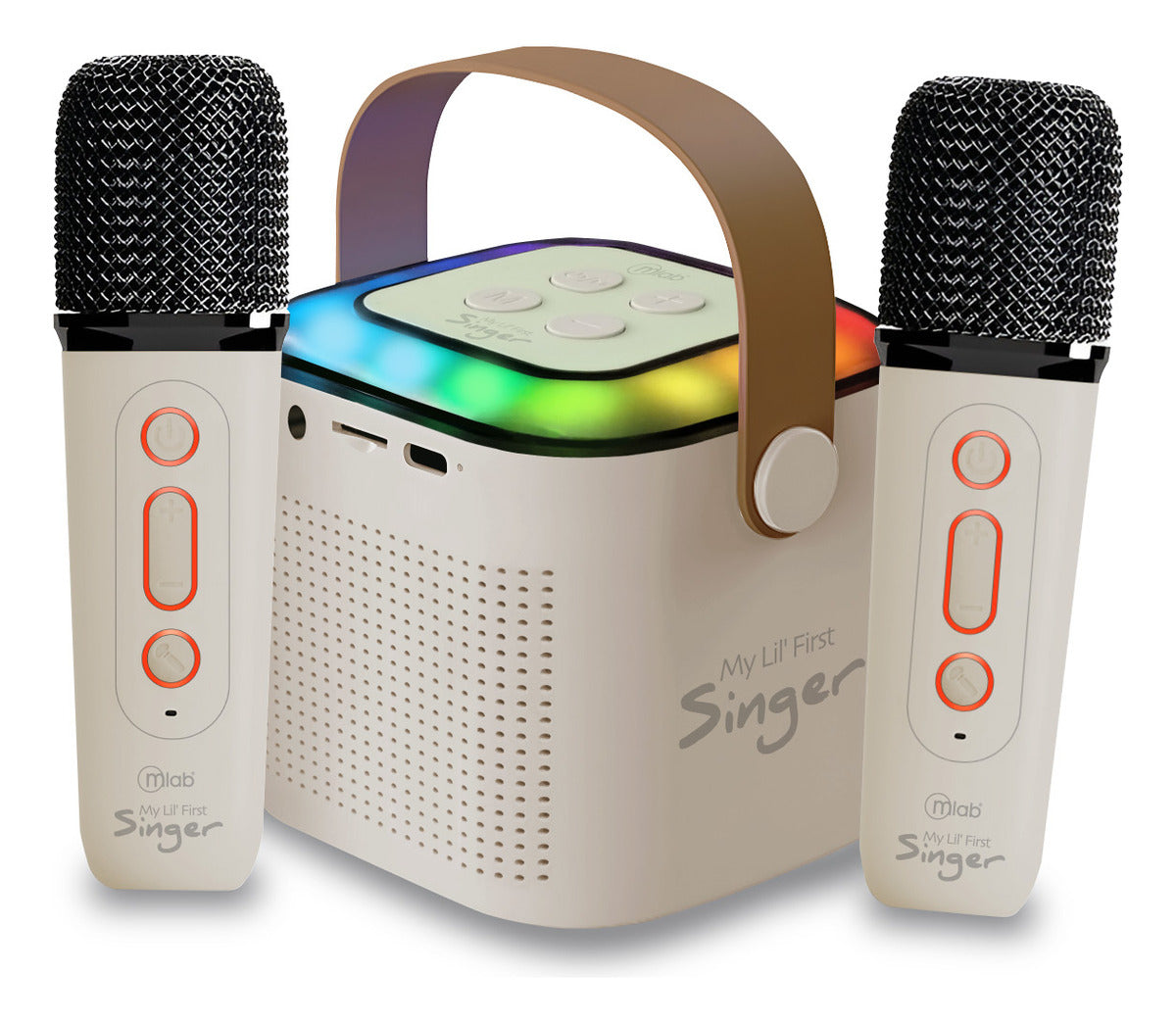 Parlante My Lil First Sínger Luz Rgb 2 Mic Inalám Mlab 09394