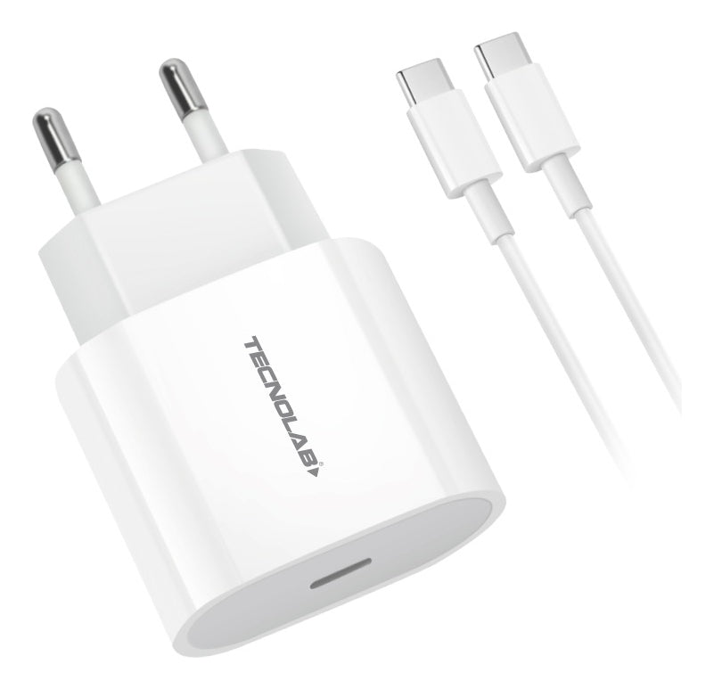 Cargador Celular 20w C/usb-c C/cable Tipo-c Tecnolab Tl464