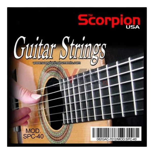 Set De 6 Cuerdas Para Guitarra ClaSíca Scorpion Spc-40
