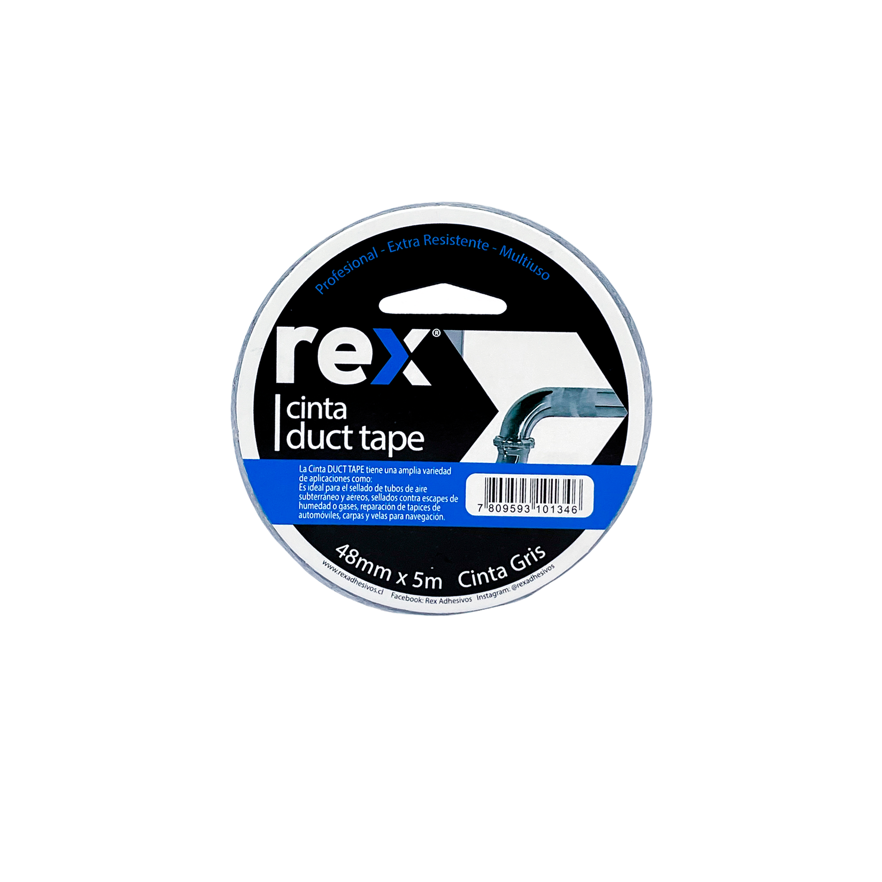 CINTA DUCT TAPE 48 MM X 5 MT X 12