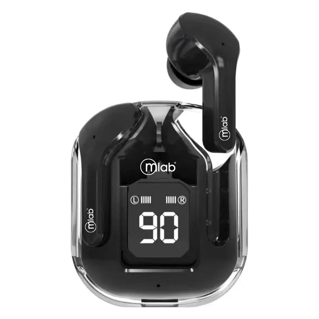 Audifono Tws Glass Crystal + Sílicon Case Black Mlab 09353