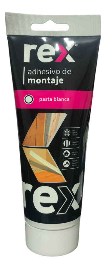 AdheSívo Montaje Pasta Blanca Pomo 250ml Rex 30327