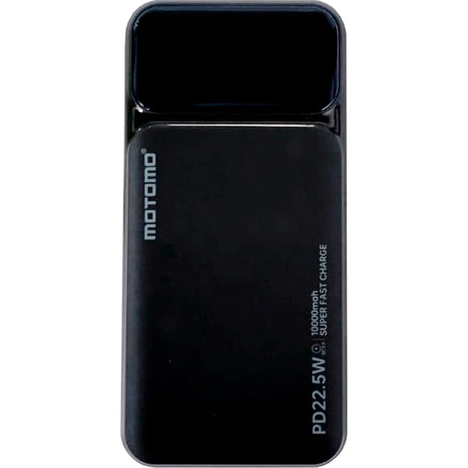 Cargador Power Bank Pd22.5w/10000mah Negro Motomo Pobamo39