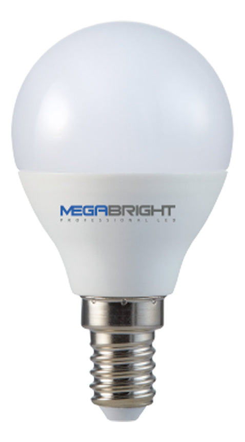 Ampolleta Led Bola G45 5w/550ml/6400k E-14 Megabright 83809