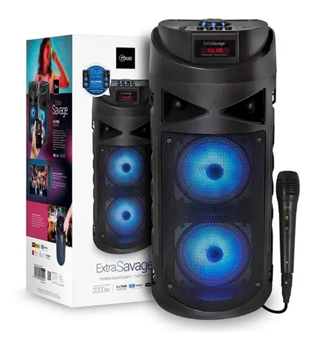 Parlante Karaoke Mlab Bluetooth Extra Savage + Micrófo 8903