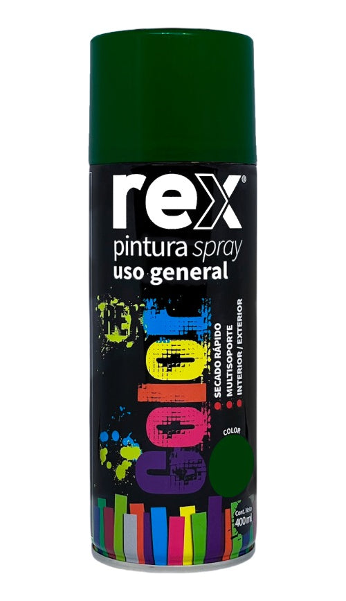 Pintura Spray General Color Verde 400 Ml Rex 60017
