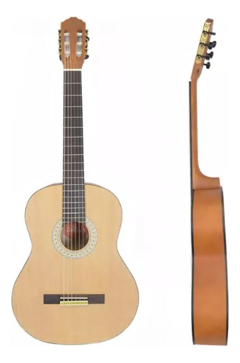 Guitarra ClaSíca Natural 39 C/cda Nylon Zaragoza Zaz-109/n