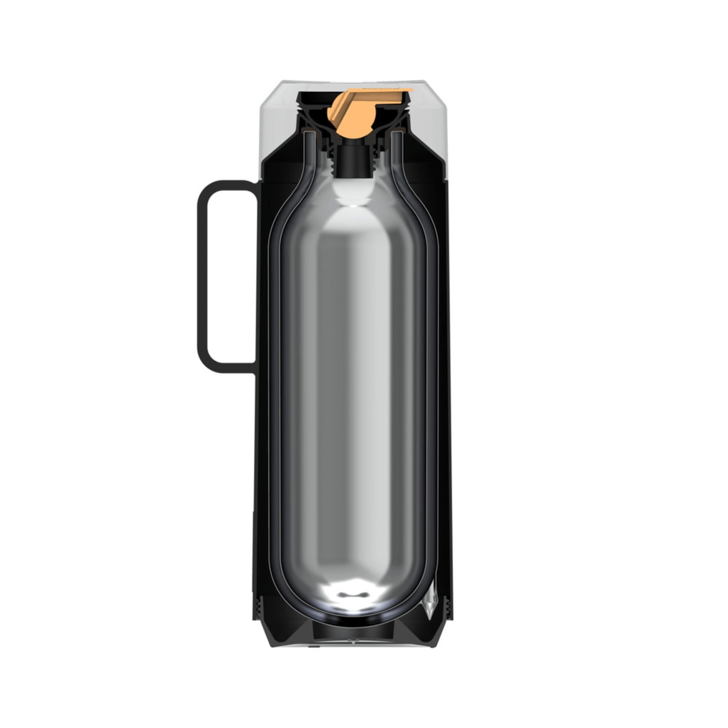 Termo 1l Exata Plástico Ampolla Vidrio Negr Tramontina 61637