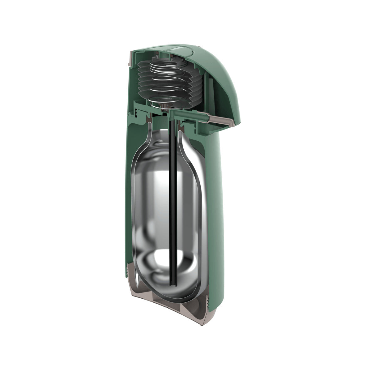 Termo Tramontina Exact Glass Ampolle Thermos 1.8 L, Color Verde