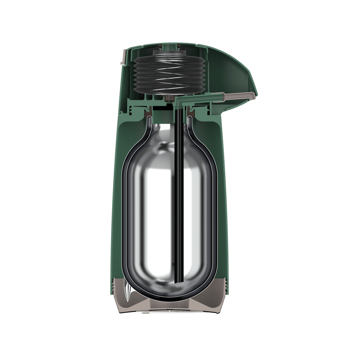 Termo Tramontina Exact Glass Ampolle Thermos 1.8 L, Color Verde