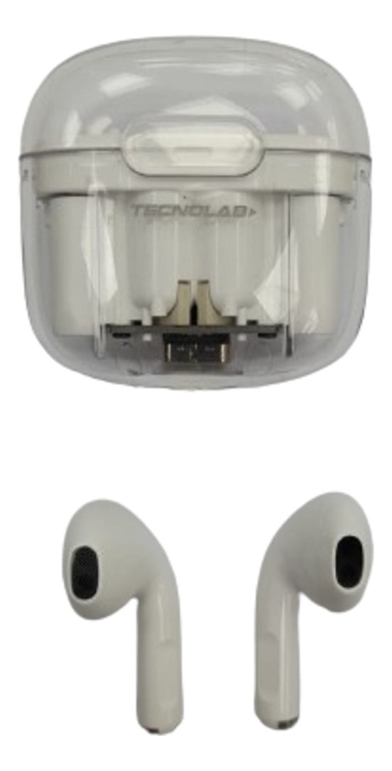 Audifonos Inalambricos Bluetooth Tws White Tecnolab Tl568w