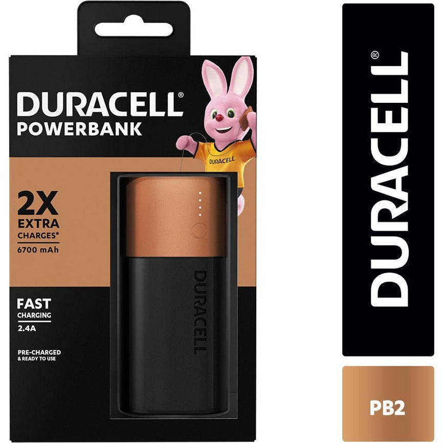 Power Banks Duracell Pb2 6700 Mah Color Negro