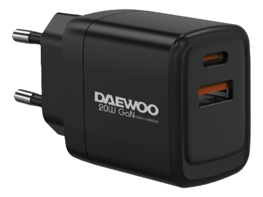 Adaptador Cargadorpared Pd20w Usb-c/usb-a Daewoo Di-pd202-eu