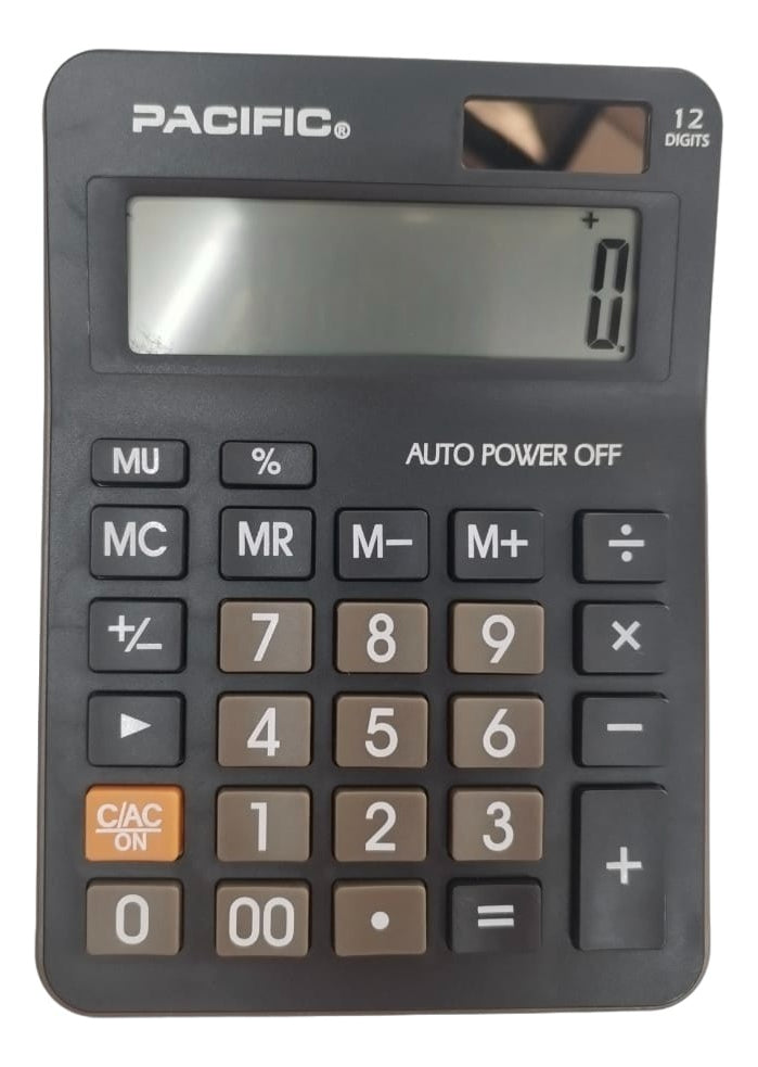 Calculadora BaSíca 12 Digitos Pantalla Lcd Pacifc Pac01155
