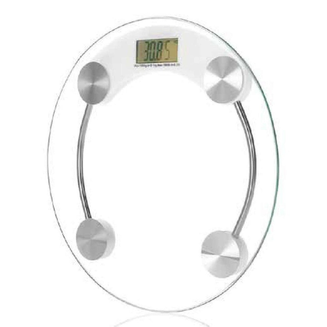 Pesa Digital De Vidrio Templado Para Personas De Hasta 180k Color Transparente