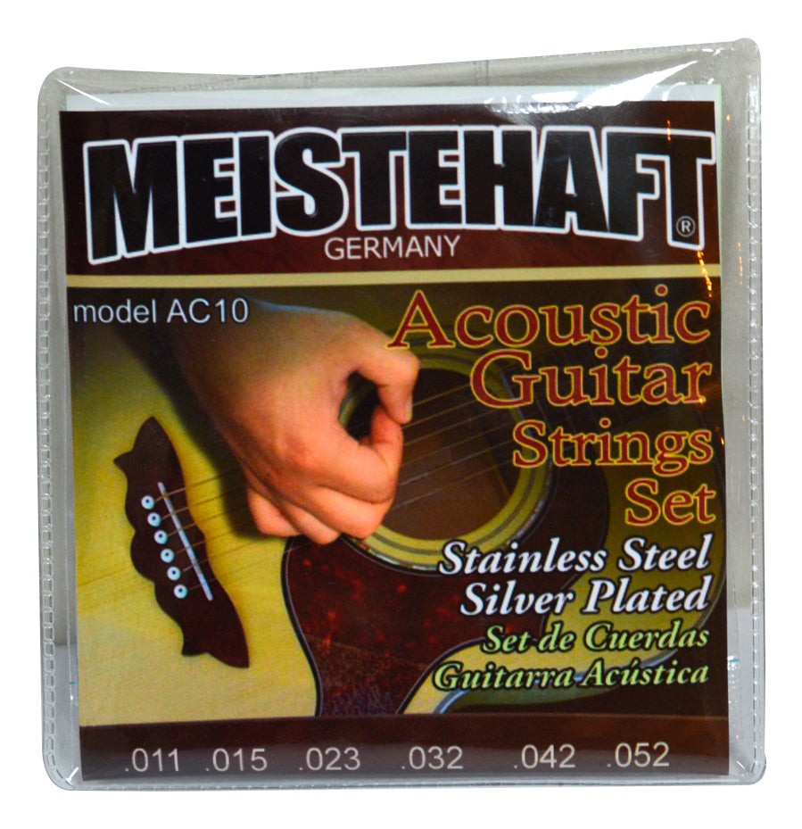 Set De 6 Cuerdas Para Guitarra Acustica Meistehaft Ac-10