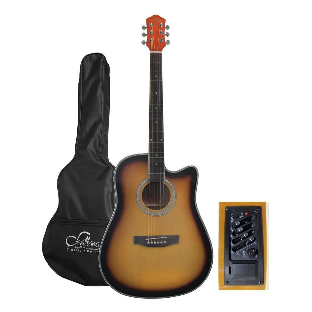 Guitarra Electro Acustica 41 C/funda Sunberts / 8464
